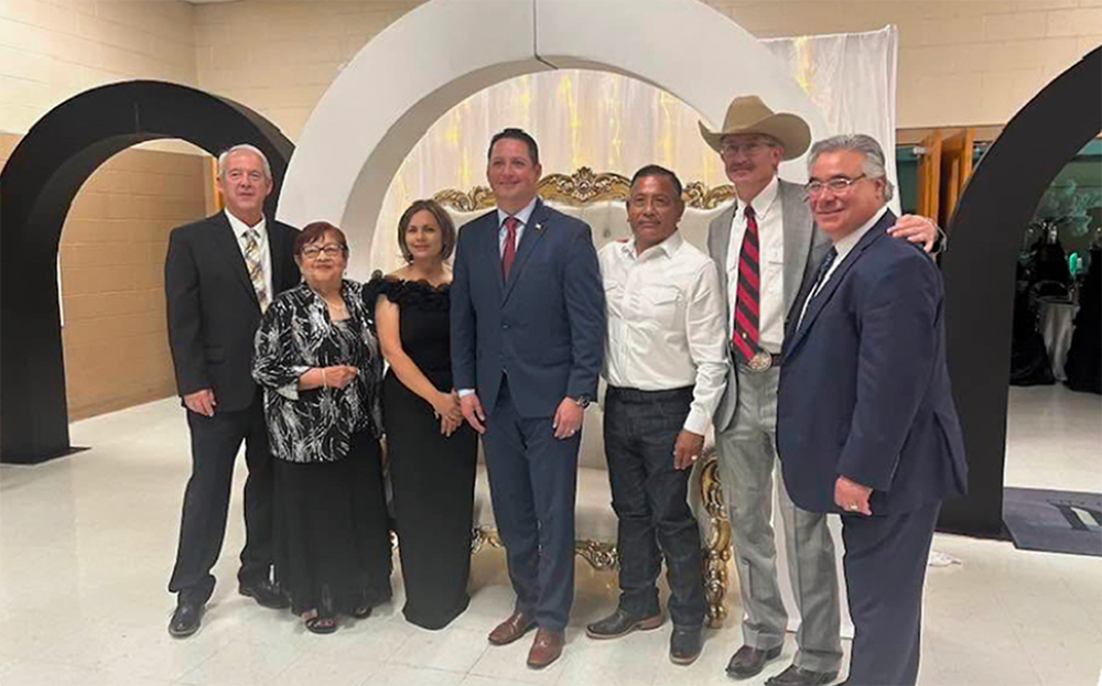 Tony Gonzales surrounded by Democrat officials at UCO 60th Anniversary Gala